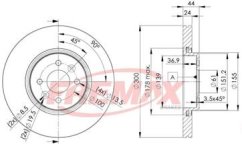 přední brzdový kotouč renault,7701207897,fremax bd7897