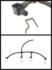 1521487 lišta přepadu paliva ford 1.8 tdci,Ford Focus MK2, C-Max, Mondeo, Transit 1,8 TDCi 04/2005