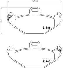 zadní brzdové destičky renault laguna I,7701205491,FPARTS