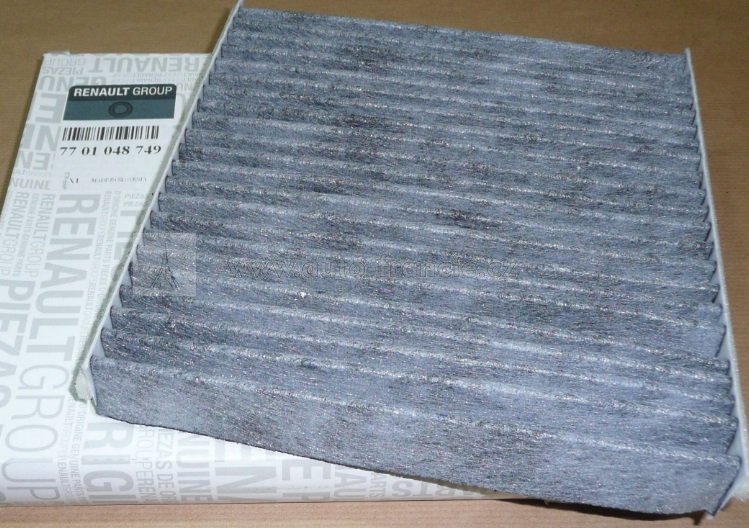 kabinový filtr renault,7701048749,original renaults aktivním uhlím