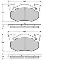zadní brzdové destičky citroen,peugeot,renault,4251.46*,icer 180649
