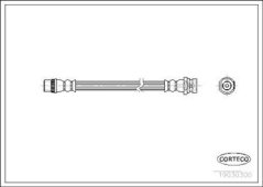 zadní brzdová hadice renault,laguna,espace,kangoo,7701050073,CORTECO
