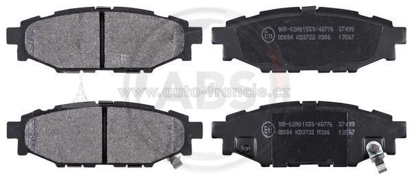 zadní brzdové destičky subaru forester toyota impreza legacy outbacka gt86