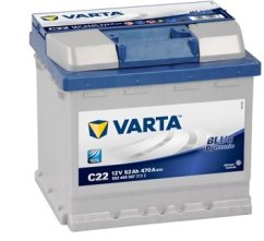 Varta Blue Dynamic 12V 52Ah 470A, 552 400 047