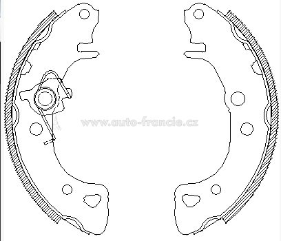 zadní brzdové čelisti citroen,peugeot,4241.e7,remsa