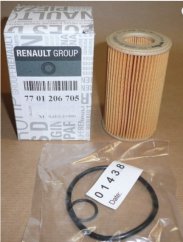 7701206705 filtr oleje renault ,originální díl