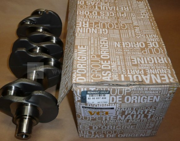 kliková hřídel motoru renault 1.9 dci ,8200037836,original