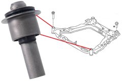silentblok přední nápravnice renault koleos -přední