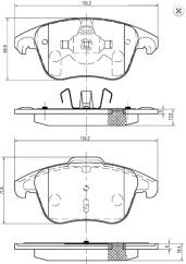 přední brzdové destičky citroen,peugeot,425362,425397,425477*,fparts