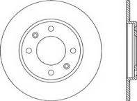 zadní brzdový kotouč citroen,peugeot,4249.f5,woking