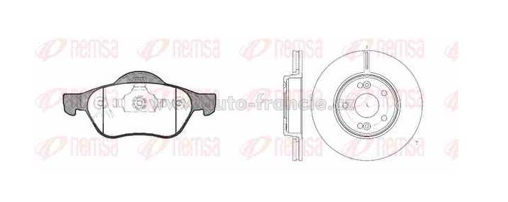 přední brzdová sada renault,896200,REMSA