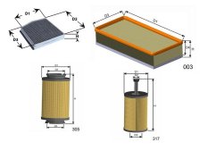 sada filtrů ŠKODA OCTAVIA II ,1.9 tdi,2.0 tdi,audi,vw,seat