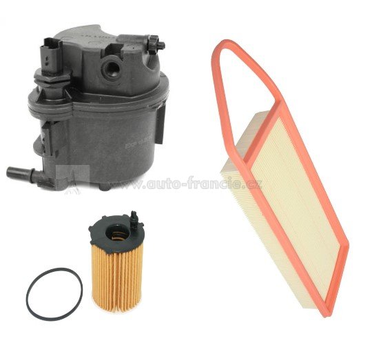 filtr 1.4 hdi citroen peugeot sada filtrů