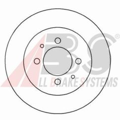 zadní brzdový kotouč renault laguna I,7701205844,abs 16214