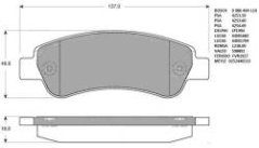 zadní brzdové destičky boxer,jumper,4253.60*,MEYLE