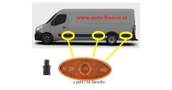 boční poziční světlo renault master s paticí na žárovku  , 261b00001r,fparts