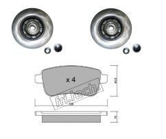 brzdy renault megane 3,scenic 3,clio 4,zadní brzdová sada renault fparts