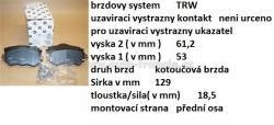 přední brzdové destičky citroen,peugeot,4254.a9,originální díl