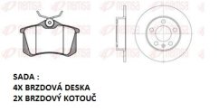 zadní brzdová sada škoda,vw,audi,seat,remsa 0826301