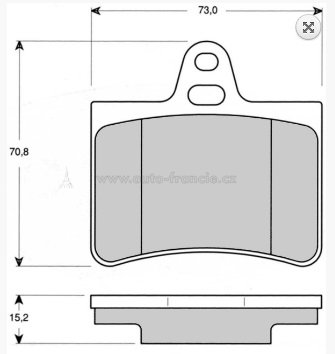 ZADNÍ BRZDOVÉ DESTIČKY CITROEN C5 425290,fparts