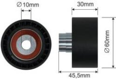 VODÍCÍ KLADKA PLOCHÉHO ŘEMENE citroen,peugeot 1.4 ,1.6 hdi,INA