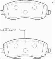 přední brzdové destičky citroen,peugeot,4253.94*,MEYLE