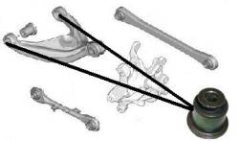 silentblok horního ramene peugeot 407,508,citroen C5,C6,m 5233 FPARTS