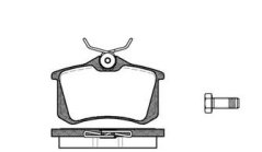 ZADNÍ BRZDOVÉ DESTIČKY citroen,peugeot ,renault,VALEO