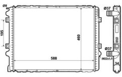 chladič motoru renault mascot 2.8 dci