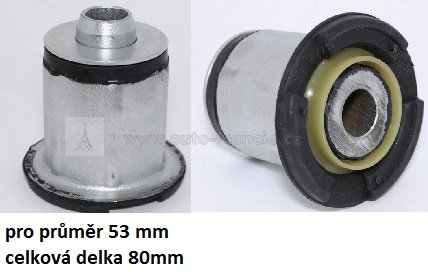 silentblok přední nápravnice renault trafic,53,0mm,FPARTS