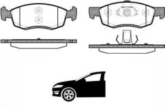 brzdové destičky dacia sandero,logan,6001549803,remsa 0172.32