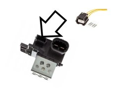 konektor odporu ventilátoru chladiče citroen peugeot renault dacia