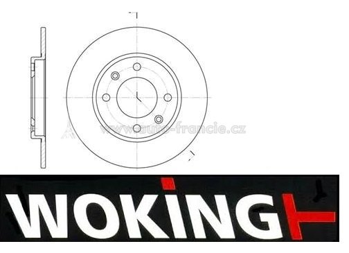 zadní brzdový kotouč citroen,peugeot,4249.f5,woking