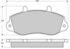 přední brzdové destičky renault master,7701205294,ferodo