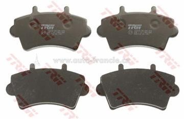 PŘEDNÍ BRZDOVÉ DESTIČKY RENAULT MASTER ,7701206727,TRW