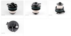 víko filtru paliva + filtr citroen peugeot 9801116380