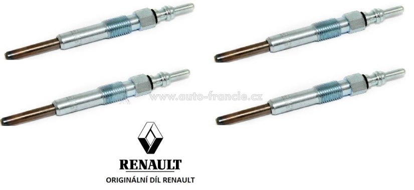 8200490950 žhavící svíčka renault dacia dci,ORIGINAL renault-sada 4kusů
