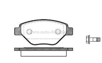 přední brzdové destičky renault,7701207673*, remsa 0977.00