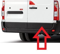 ZADNÍ PLASTOVÁ LIŠTA, renault master,opel movano b,nissan ,pravé