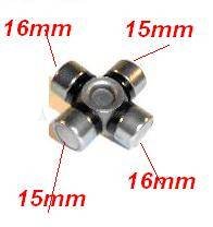 OPRAVNÝ KŘÍŽ SLOUPKU ŘÍZENÍ citroen,peugeot 15x16mm