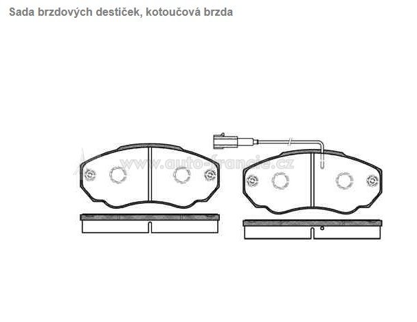 přední brzdové destičky boxer,jumper,4252.42*,remsa