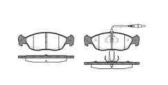 425316 PŘEDNÍ BRZDOVÉ DESTIČKY citroen,peugeot,remsa 046102