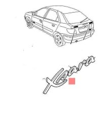 logo citroen xsara 866595 zadní dveře