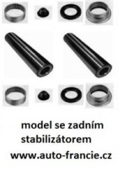 opravná sada zadní nápravy peugeot 206,206sw,se středovým stabilizátorem