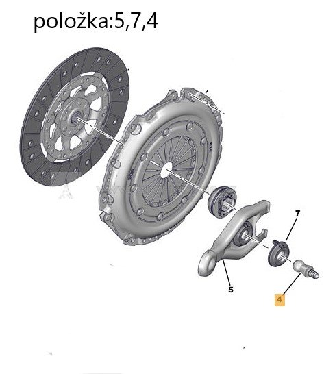 vypínací páka spojky citroen,peugeot,m4601,211757,FPARTS