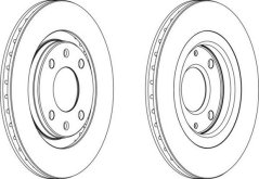 přední brzdový kotouč citroen,peugeot,4246.97*,ferodo ddf-192