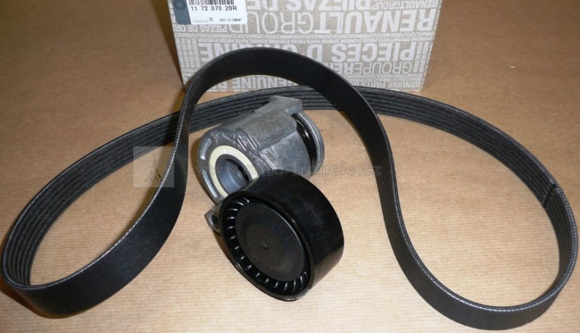 sada drážkového řemene renault,dacia,1.5 dci,117207020r,original