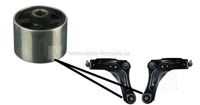 silentblok předního  ramene renault laguna 3 ,latitude