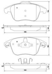 PŘEDNÍ BRZDOVÉ DESTIČKY citroen,peugeot FERODO