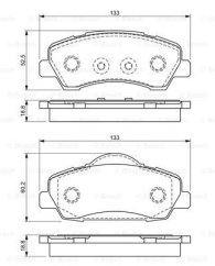 brzdové destičky citroen cellyse,peugeot 301,bosch1608691380,1610699280